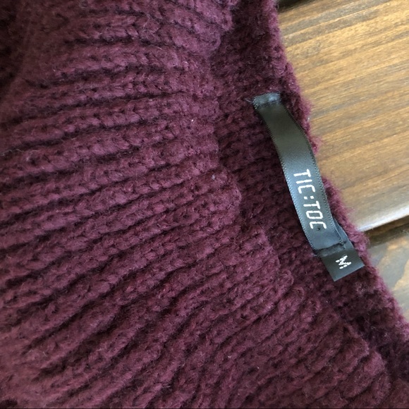 💖Off the Shoulder Knit Dress in Purple - Picture 3 of 4